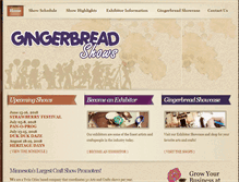 Tablet Screenshot of gingerbreadshows.com